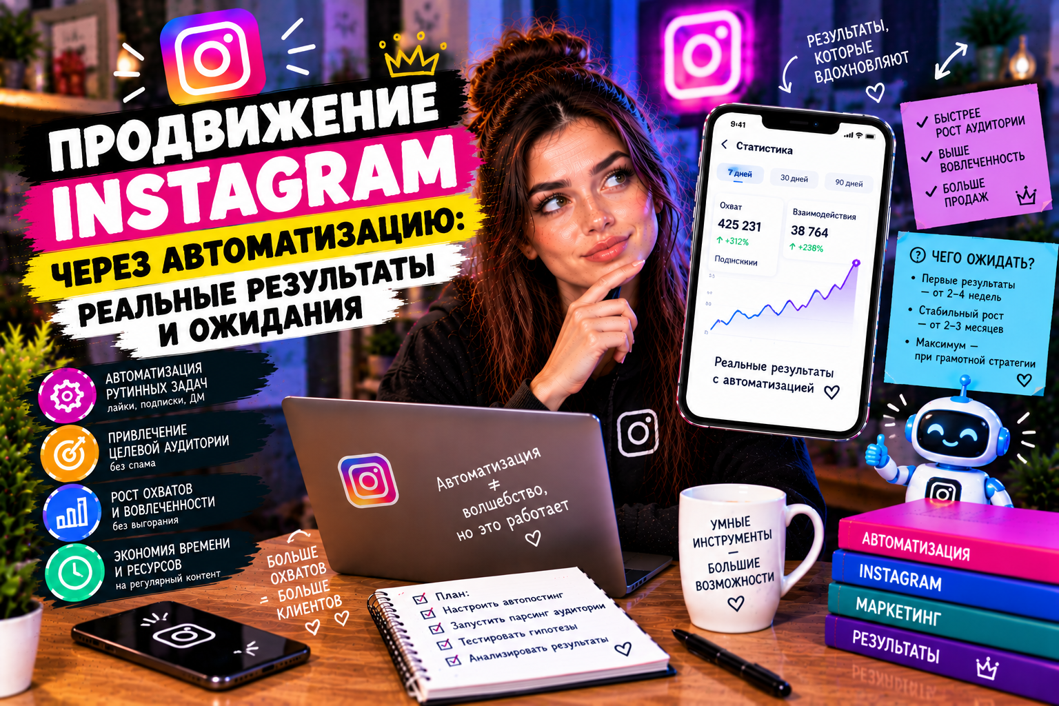 Продвижение Instagram через автоматизацию: реальные результаты и ожидания
